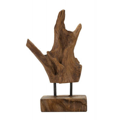 SCULTURA AKAR IN TEAK RIC, CM 20X11X34 MIN 2 (PEZZI UNICI - NON RIP. IN SERIE)