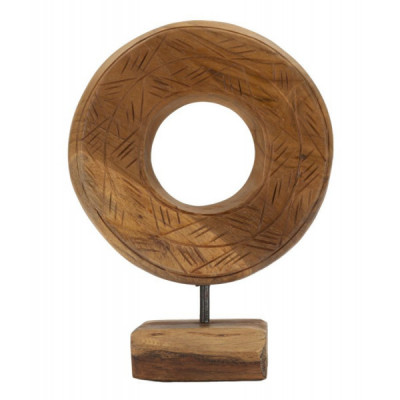 SCULTURA DORAT IN TEAK RIC. CM 20X10X28 (PEZZI UNICI - NON RIP. IN SERIE)