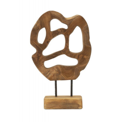 SCULTURA LUBANG IN TEAK RICICLATO CM 25X10X38 (PEZZI UNICI - NON RIP. IN SERIE)