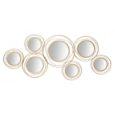 PANNELLO/SPECCHIO GOLD ROUND CM 124,5X4X53,5