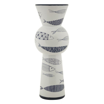 VASO CERAMICA FISH TALL CM Ø 14X38,5