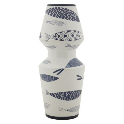 VASO CERAMICA FISH DOUBLE CM Ø 14X34