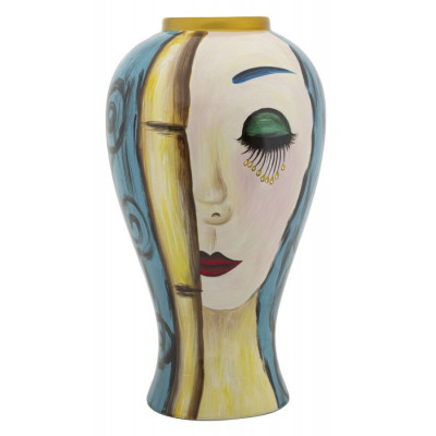 VASO CERAMICA ART FACE CM Ø 28X50