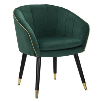 POLTRONA PARIS VERDE/GOLD CM 62X58X78