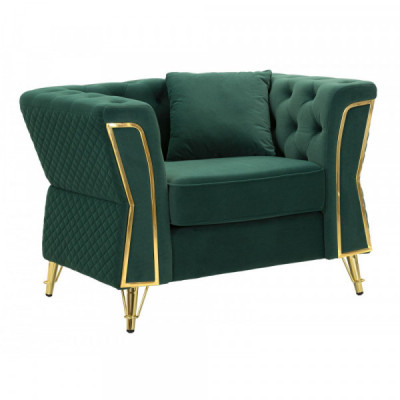 POLTRONA EMY VERDE C/CUSCINO CM 104X83X76