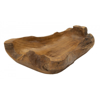 S/TASCHE NARRO IN TEAK RICICLATO CM 29X40X10 (PEZZI UNICI - NON RIP. IN SERIE)