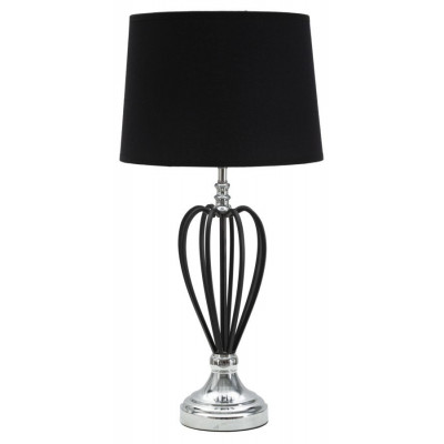 LAMPADA DA TAVOLO DARKY SILVER CM Ø 28X56