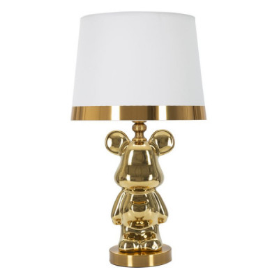 LAMPADA DA TAVOLO ORSACCHIOTTO GOLD CM Ø 30X54