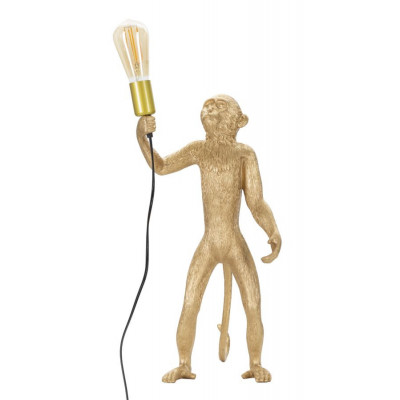 LAMPADA DA TAVOLO MONKEY ORO CM Ø 26X34X55